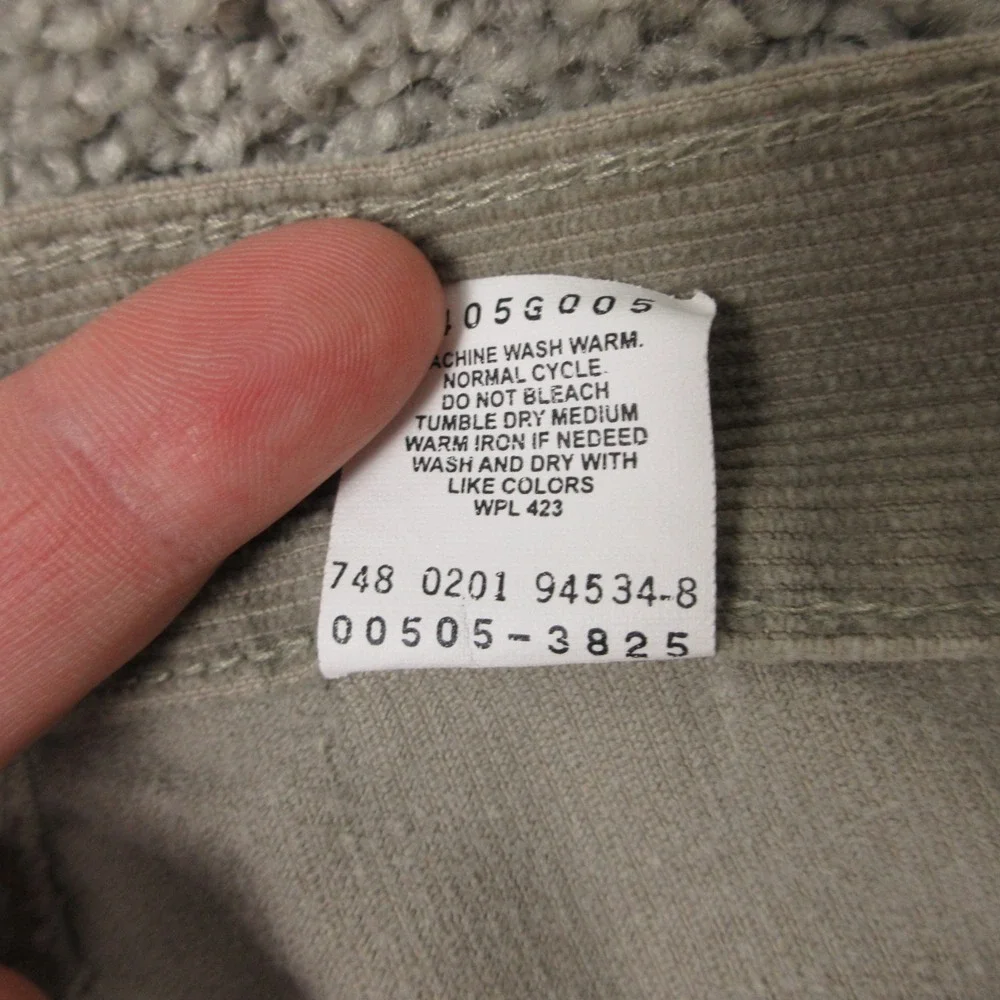 Vintage Levis Pants Mens 31x30 Beige 505 Regular Straight‎ Corduroy 5 Pocket Y2K